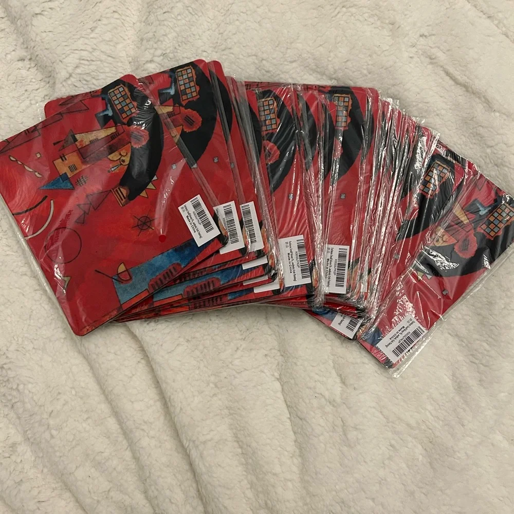 Set of 24 computer mouse pads